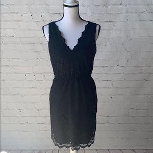 Black Floral Lace Dress